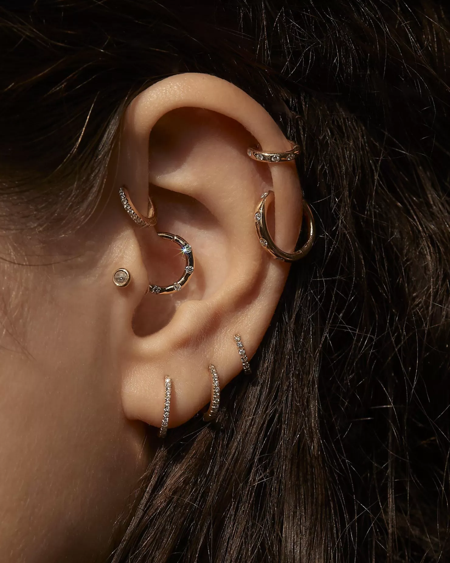 Pamela Love 10Mm Dot Huggie | Women Piercing Jewelry