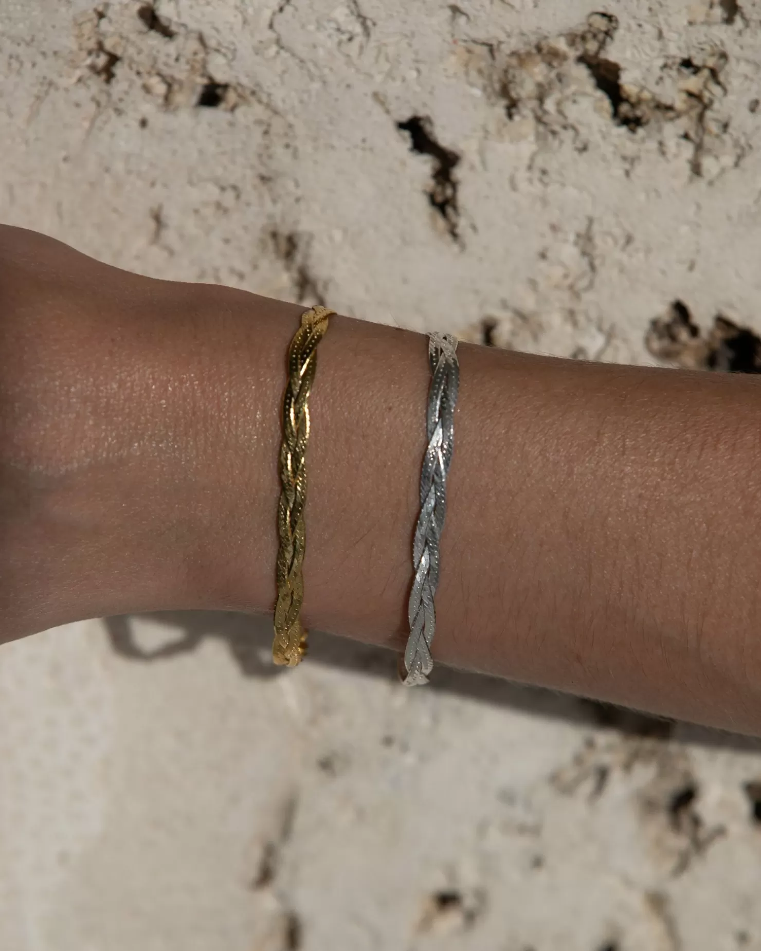 Pamela Love Braided Herringbone Thin Chain Bracelet | Women Bracelets