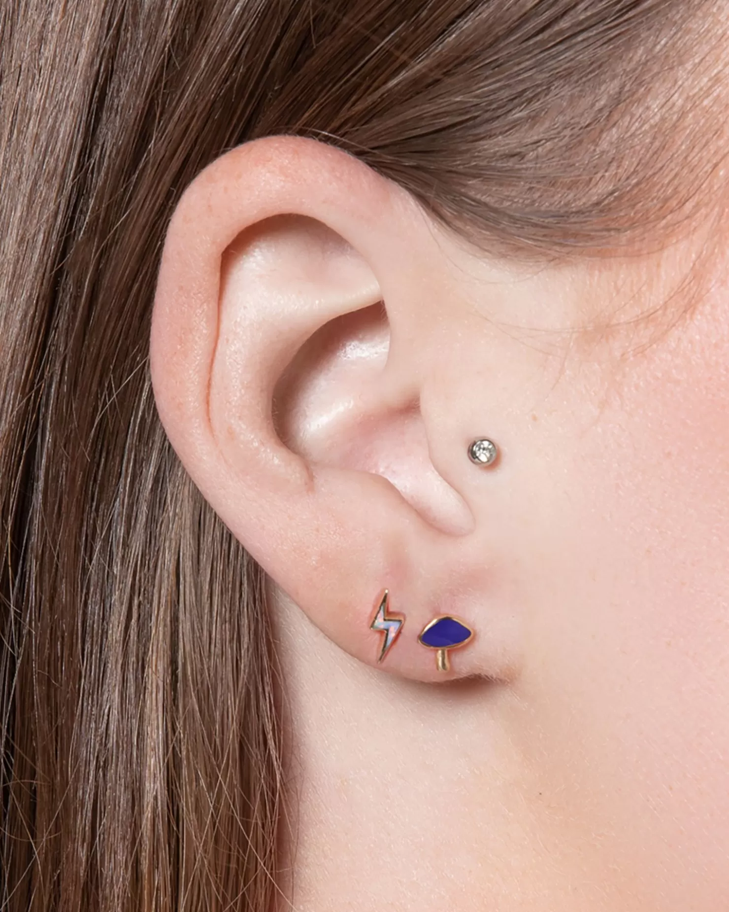 Pamela Love Inlay Mushroom Stud | Women Piercing Jewelry