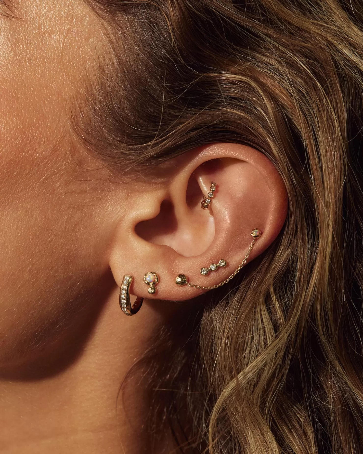 Pamela Love Molten Pave Huggie | Women Earrings