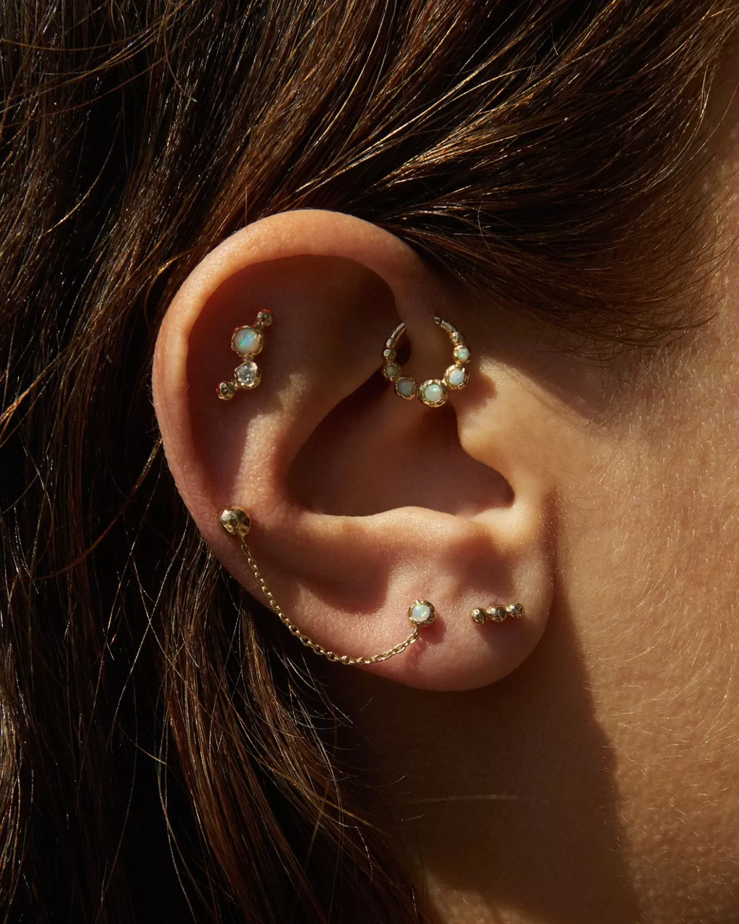 Pamela Love Molten Triple Dot Stud | Women Piercing Jewelry
