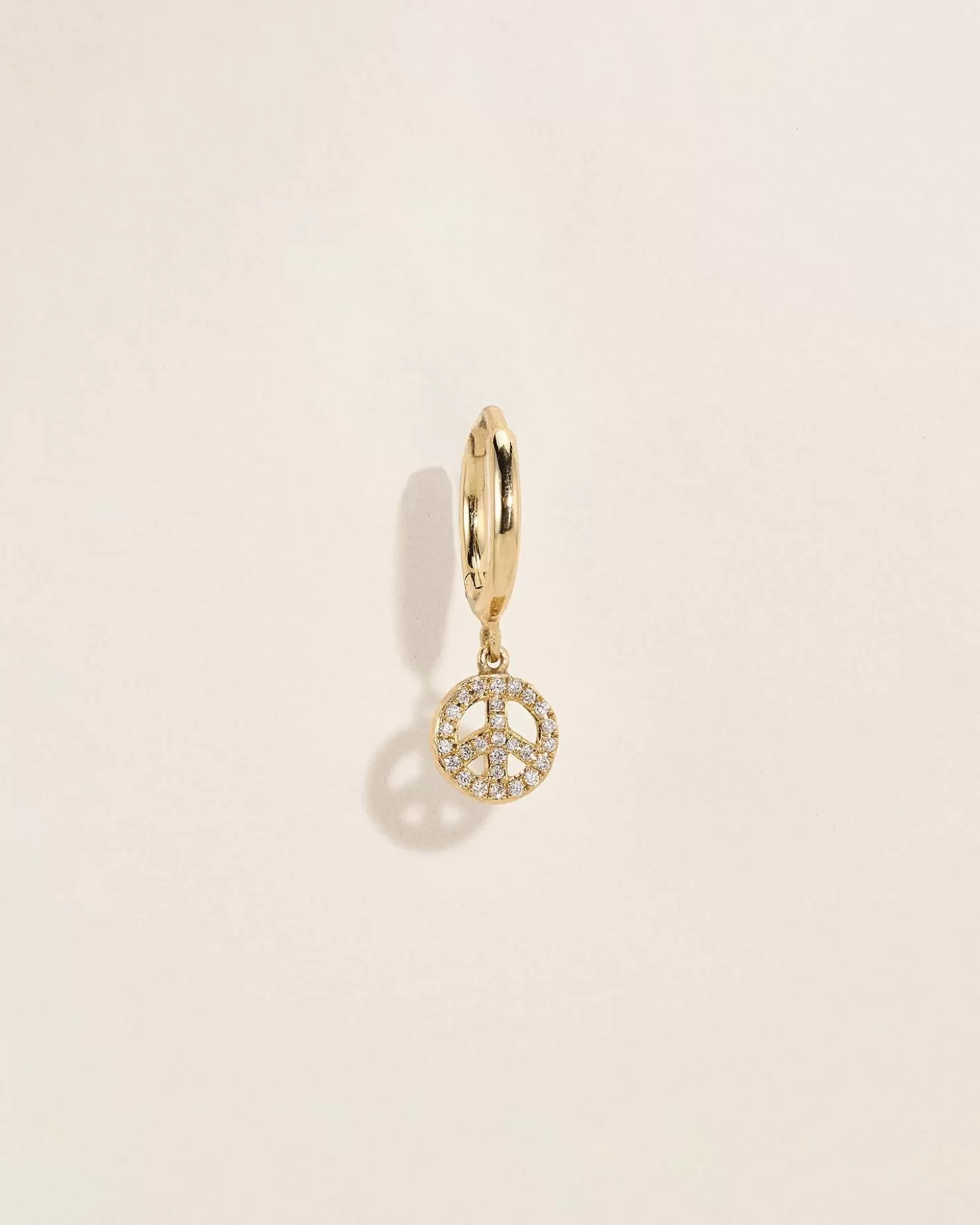 Pamela Love Pave Peace Huggie | Women Earrings