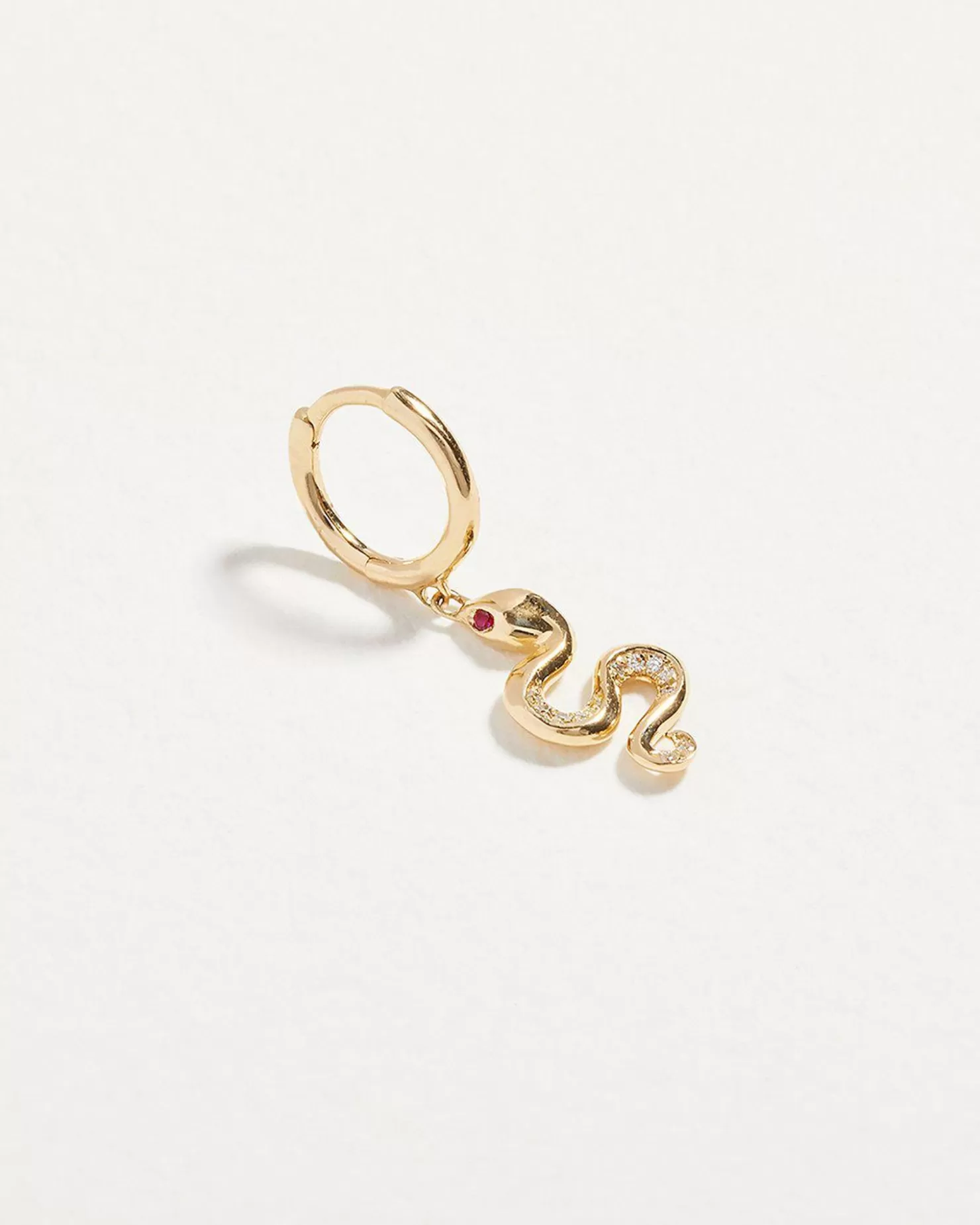 Pamela Love Serpent Ruby Huggie | Women Earrings