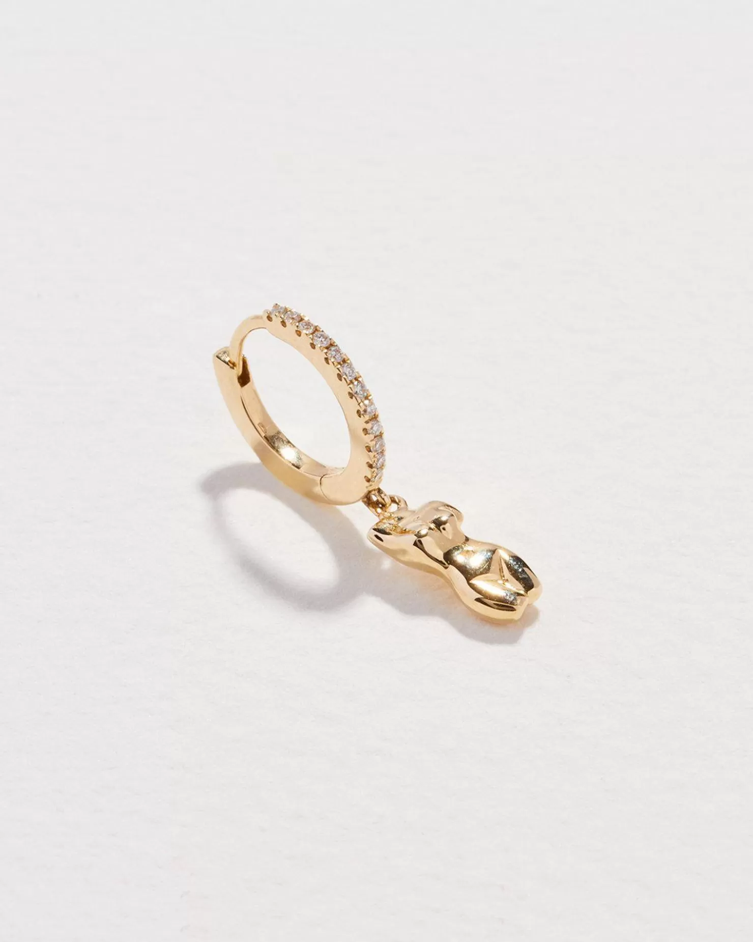 Pamela Love Torso Pave Huggie | Women Earrings